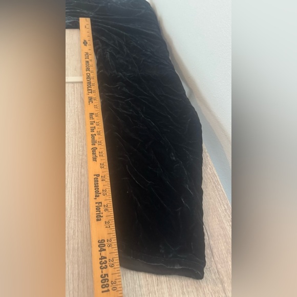 Eileen Fisher Crushed Velvet Pull On Pants High Rise Dressy Festive Small *READ - Picture 6 of 11